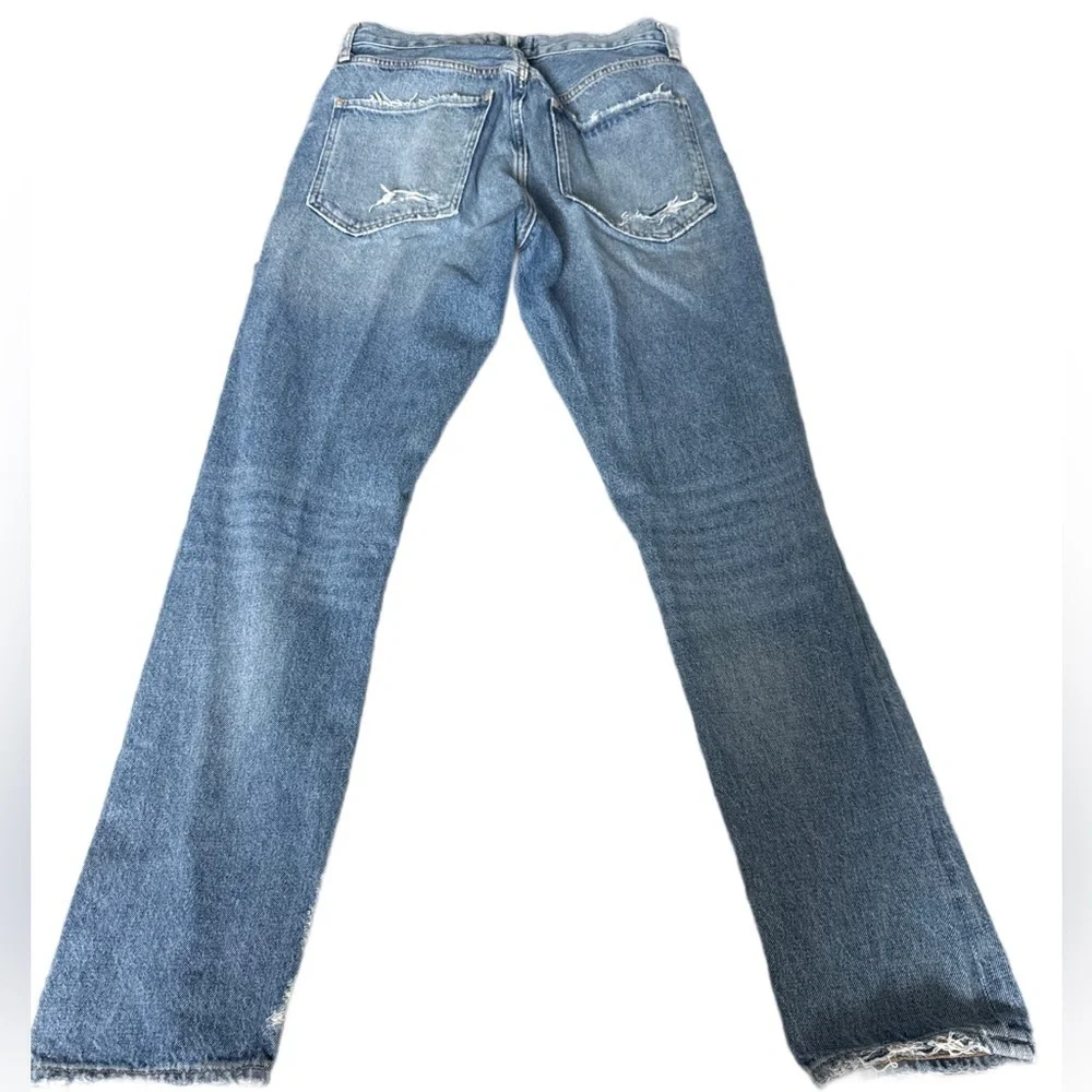 Agolde Jamie High Rise Classic Distressed Jeans in Isolation 25